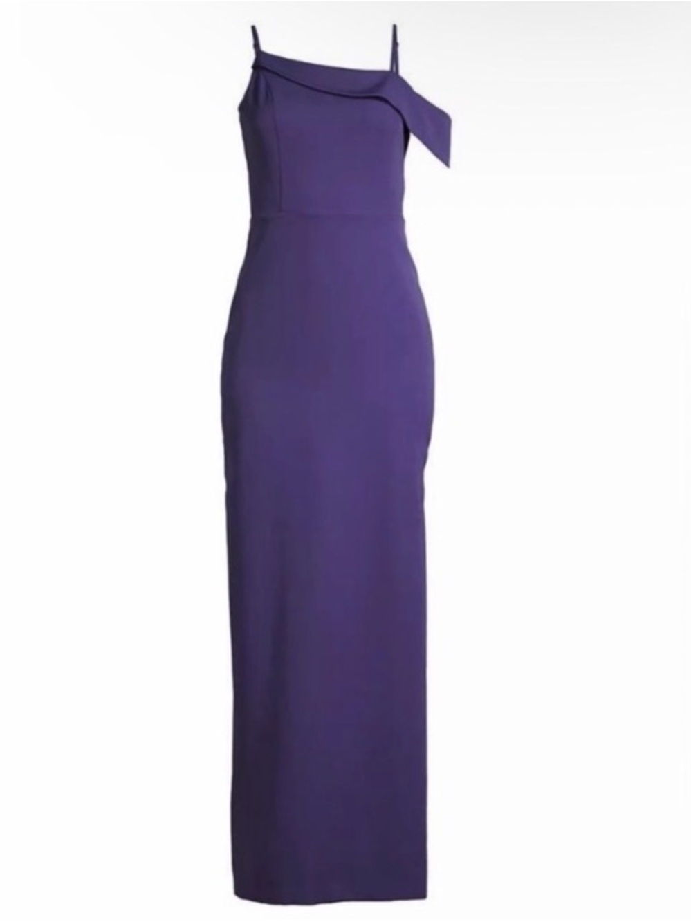 Laundry By Shelli Segal One-Shoulder Purple Maxi Dress